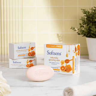 Naturally Glowing Skin Cream Bar Soap (100g x 4 Multipack)