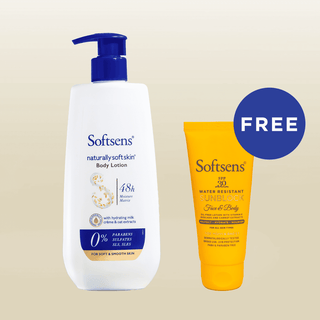 Naturally Soft Skin Body Lotion 400ml + Free Sunblock 50g