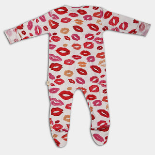 Sweet Kisses Bamboo Zipper Footie