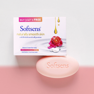 Naturally Smooth Skin Cream Bar Soap (100g x 4 Multipack)