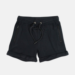 Rockstar jet black drawstring shorts