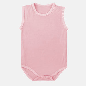 Pack Of 3 Sleeveless Soft Bamboo Stretch Onesies