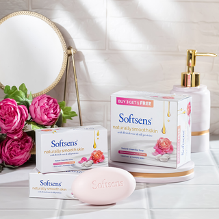 Naturally Smooth Skin Cream Bar Soap (100g x 4 Multipack)