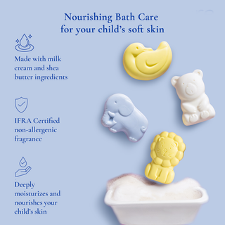 Assorted Pack of 4 Kids Soaps (75gm x 4)