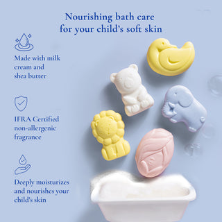 Assorted Pack of 5 Kids Soaps (75gm x 5)