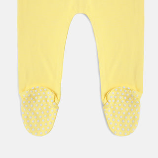 Pineapple Slice Bamboo Zipper Footie