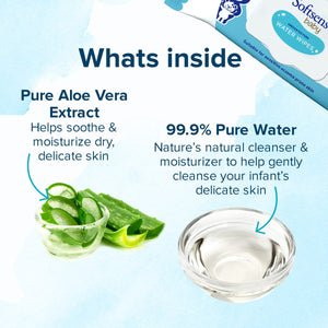 99.9% Pure Water Wipes Buy 3 Get 3 Free (432 Wipes)