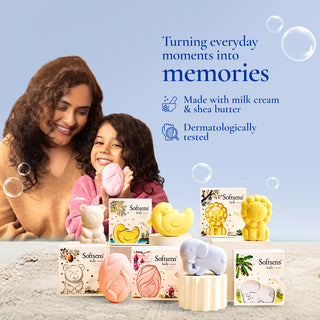 Assorted Pack of 5 Kids Soaps (75gm x 5)