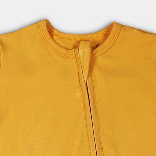 Marigold Bamboo Zipper Footie