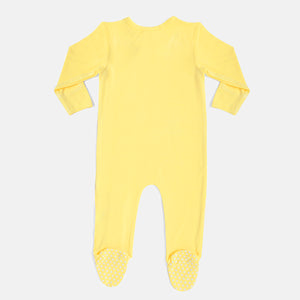 Pineapple Slice Bamboo Zipper Footie