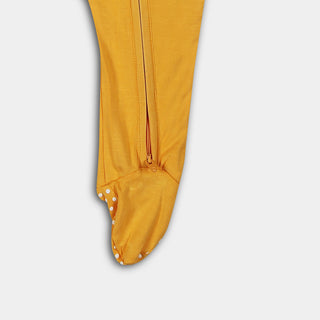 Marigold Bamboo Zipper Footie