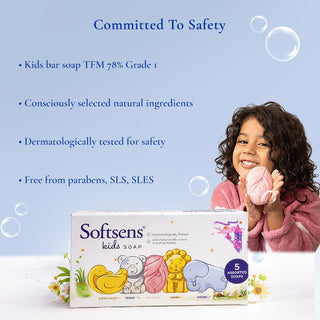 Assorted Pack of 5 Kids Soaps (75gm x 5)