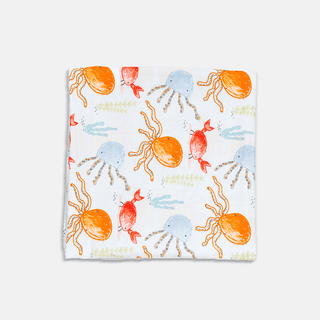 Under the Sea Organic Muslin Swaddle