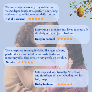 Assorted Pack of 4 Kids Soaps (75gm x 4)