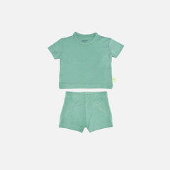 Aquifer Teal Bamboo T-shirt & Shorts