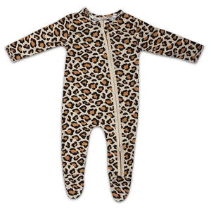 Wild Ones Bamboo Zipper Footie