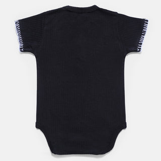 Pack of 2 Black & White Ribbed Bodysuit