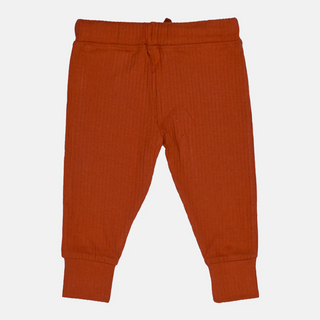 Rust Orange Ribbed Bottoms