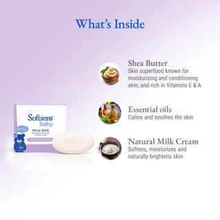 Milk Baby Bar Soap (100g x 3 Multipack)