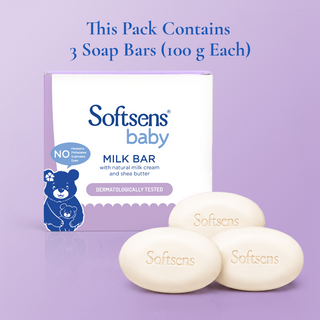 Milk Baby Bar Soap (100g x 3 Multipack)