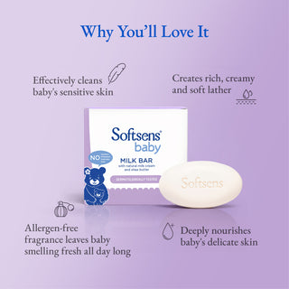 Milk Baby Bar Soap (100g x 3 Multipack)