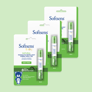 Mosquito Repellent Fabric Roll-On Pack of 3