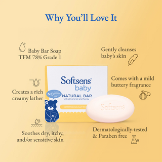 Natural Baby Bar Soap (100g x 3 Multipack)