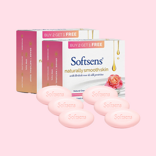 Naturally Smooth Skin Cream Bar Soap (100g x 3 Multipack) Pack of 2
