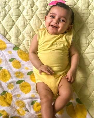 Pineapple Slice Soft Bamboo Onesie