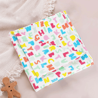 A to Z Fun Organic Muslin Swaddle