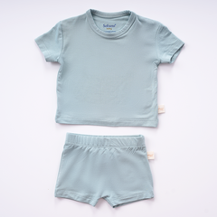 Aquifer Teal Bamboo T-shirt & Shorts