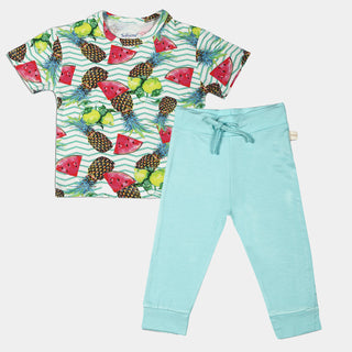 Island Vibes Bamboo T-Shirt & Bottom Set