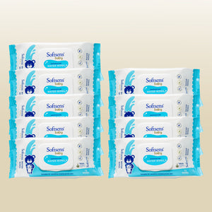 99.9% Pure Water Wipes (72Pcs) Pack of 9