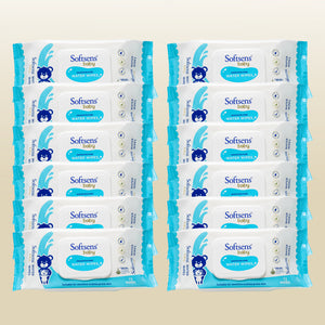 99.9% Pure Water Wipes (72 Wipes) Pack of 12