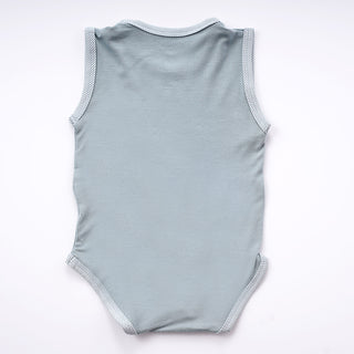 Aquifer Teal Soft Bamboo Onesie