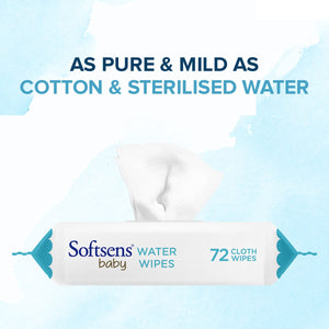 99.9% Pure Water Wipes (72 Wipes)
