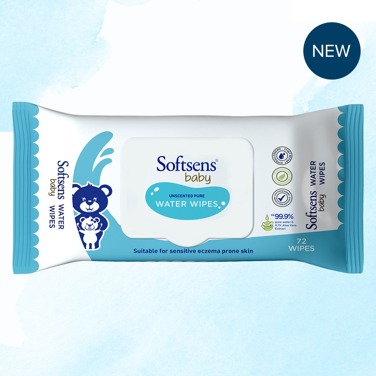 Buy Pure Water Unscented Baby Wipes For Sensitive Skin