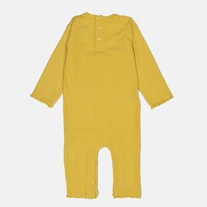 Warm Mustard Ribbed Romper