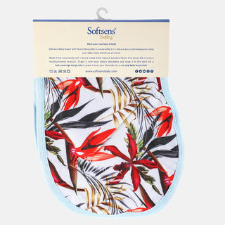 Safari Dreams 2 in 1 Burp Cloth Cum Bib Super Soft Muslin