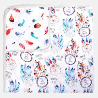 Dreamcatcher Reversible 6 layer Blanket Super Soft Muslin