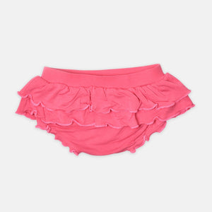 Sweet Pink Ruffled Bamboo Bloomer Shorts