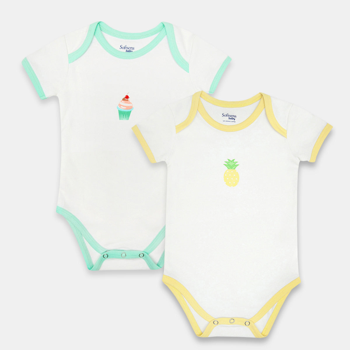 Pack of 2, Pineapple Fresh & Mummy's Cupcake Print