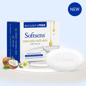 Naturally Soft Skin Cream Bar Soap (100g x 3 Multipack)