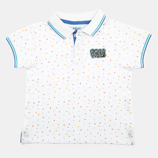 Good Vibes Pique Polo Tee