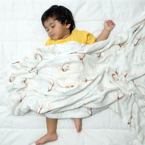 Cotton Clouds Reversible 6 layer Blanket Super Soft Muslin