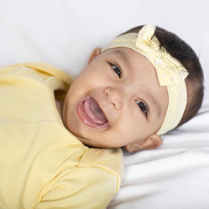 3-pack Organic Cotton Baby Bodysuits (mint + blue + yellow)