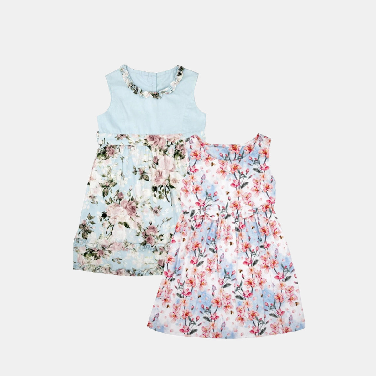 Floral Magic Pack of 2 Organic Cotton Dresses