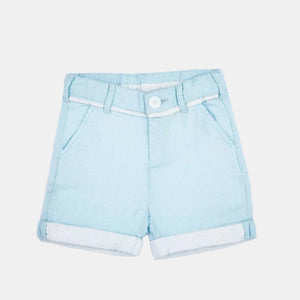 Sky Blue Oxford Shorts
