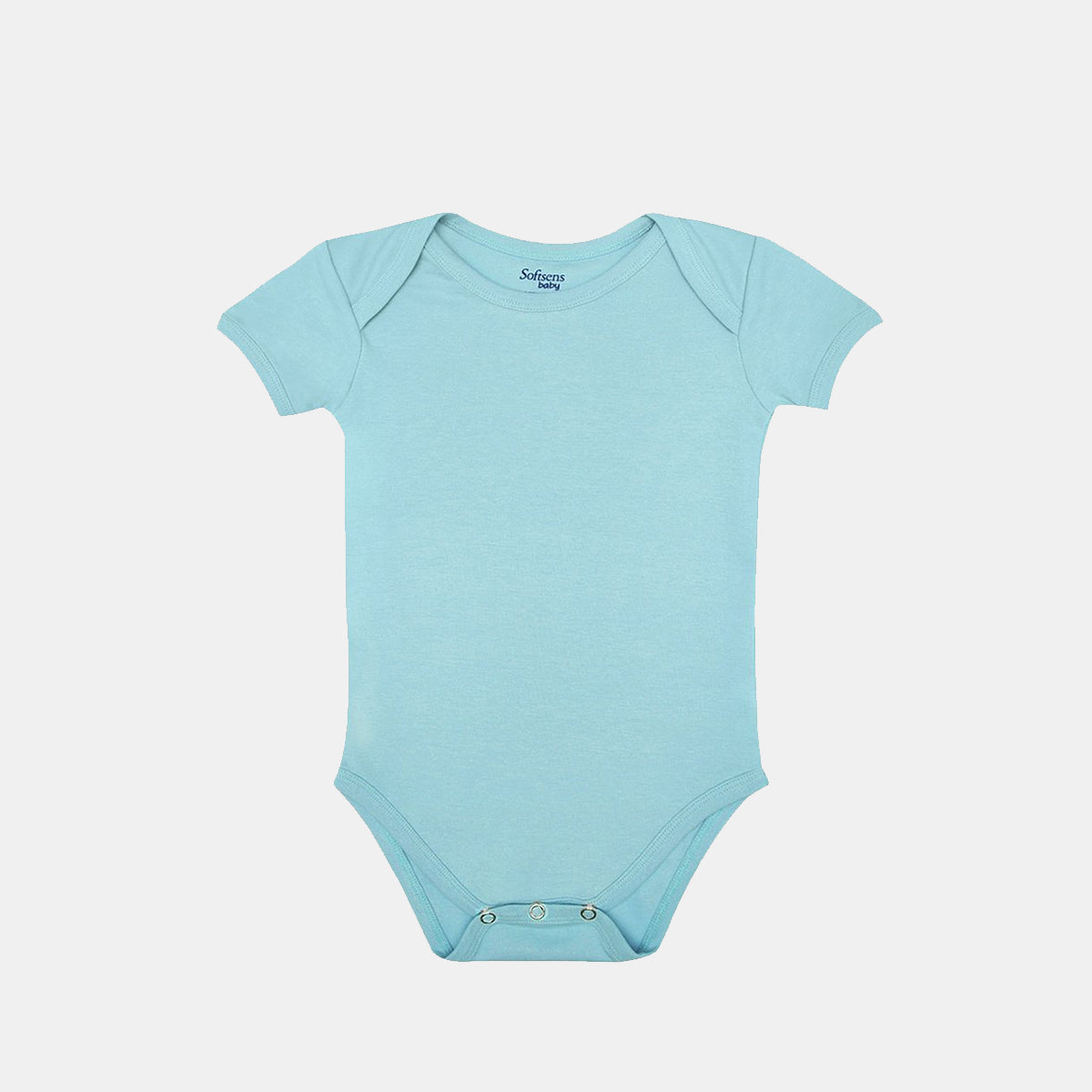 Casual Classic 100% Cotton Light Blue Baby Body Suit